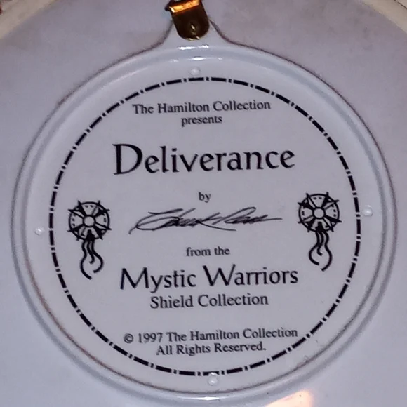 The Mystic Warriors Hamilton Shield Collection Indian on a Horse - Picture 5 of 5